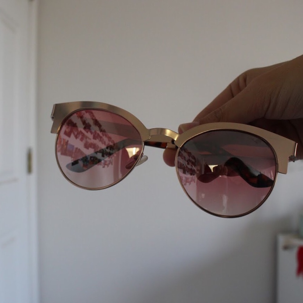 Forever 21 Rose Gold Sunglasses